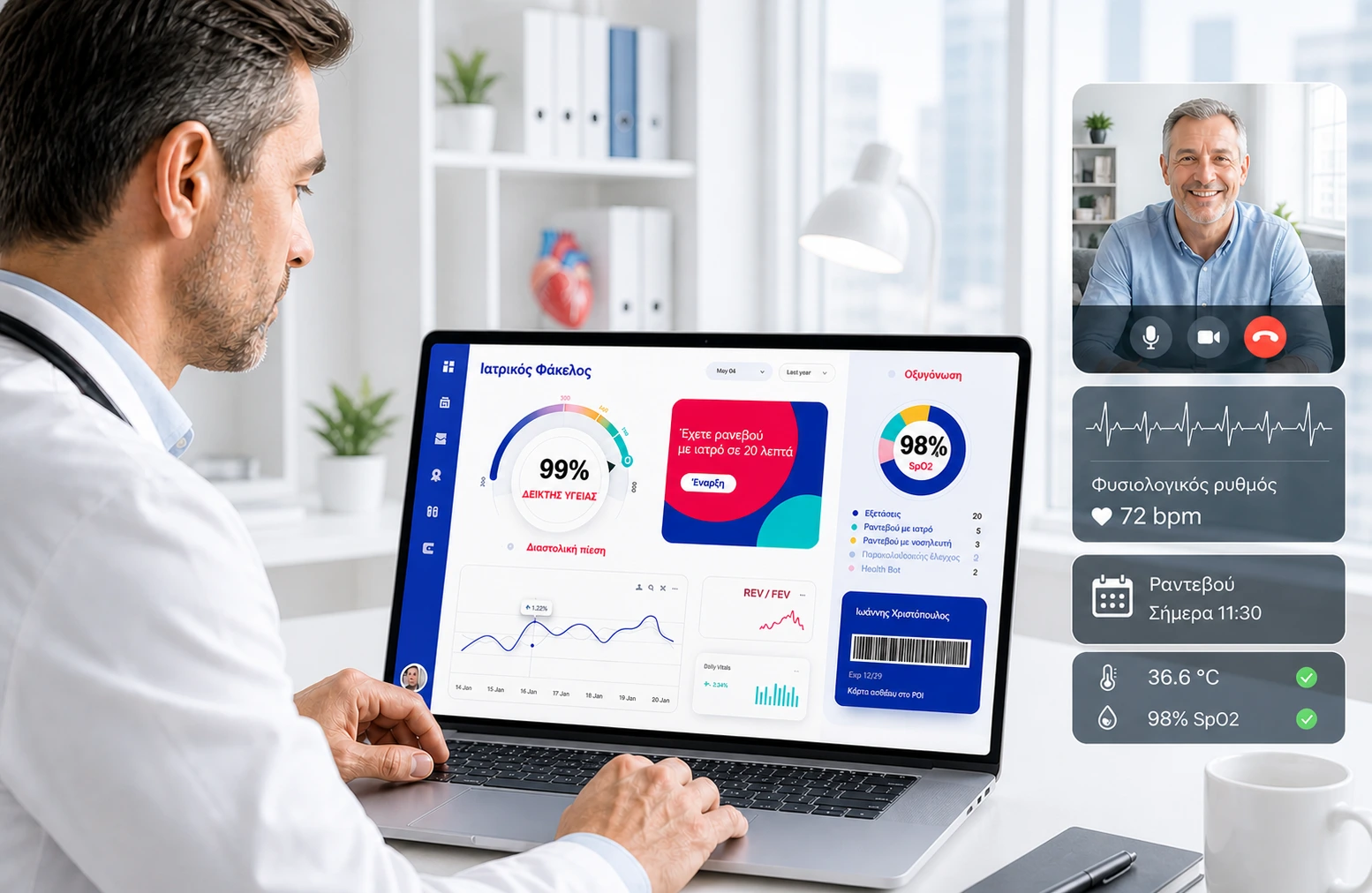 TELECARE real session with exams